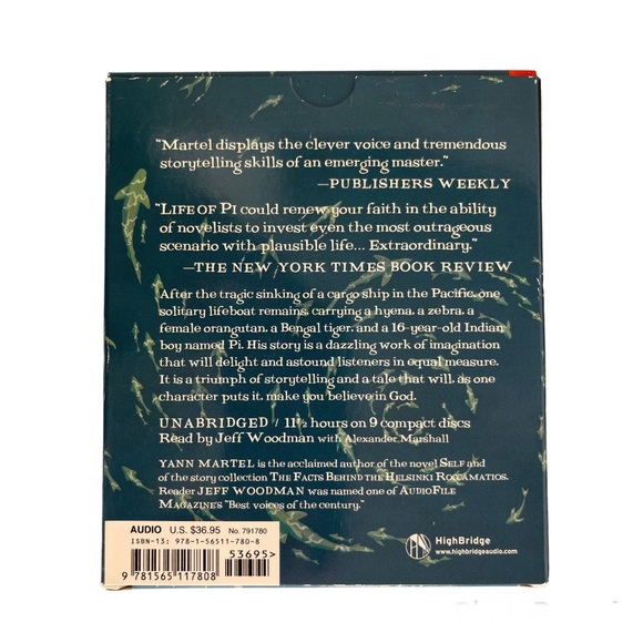 Life of Pi Novel by Yann Martel Complete Unabridged 9 CD Set - Picture 2 of 5